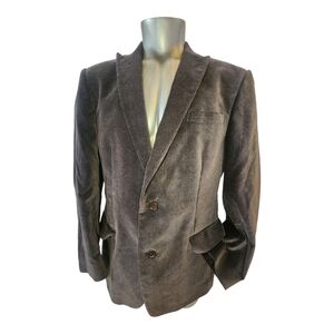 JOHN VARVATOS SINGLE NEEDLE PREMIUM CORDUROY MAN BROWN BLAZER SIZE 42 REGULAR
